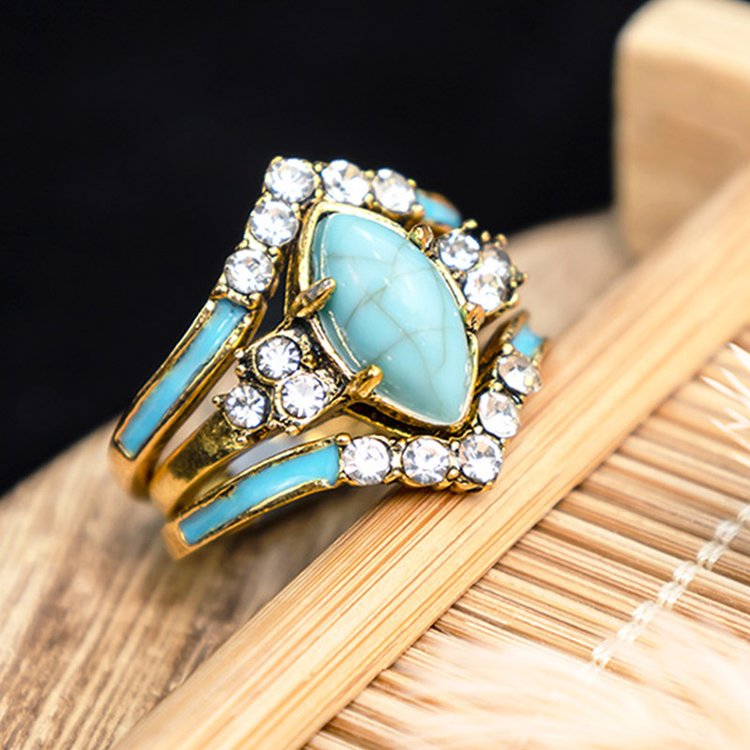 Dream Turquoise Ring Set