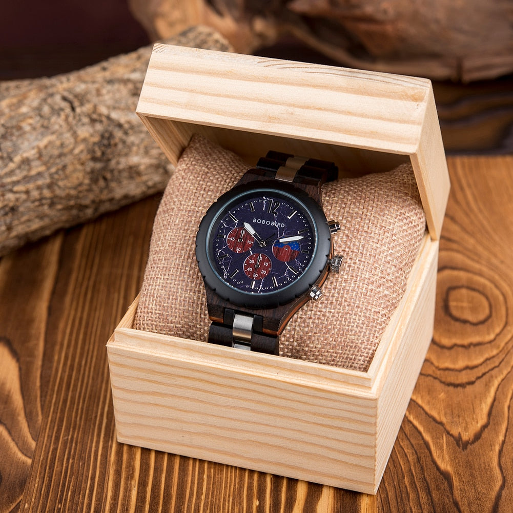 Bobobird | Wooden Chronograph Watch