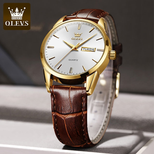 Olevs | Leather Watch