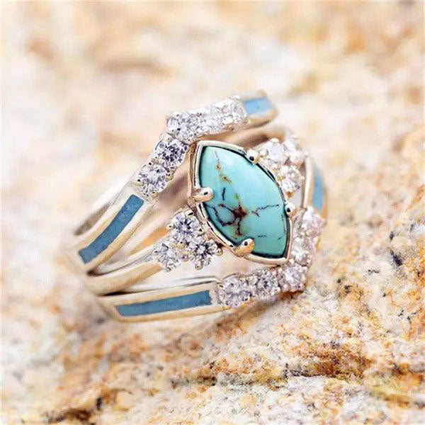 Dream Turquoise Ring Set