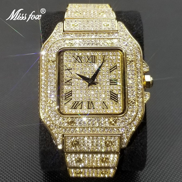 Miss Fox | Square Full Crystal Watch