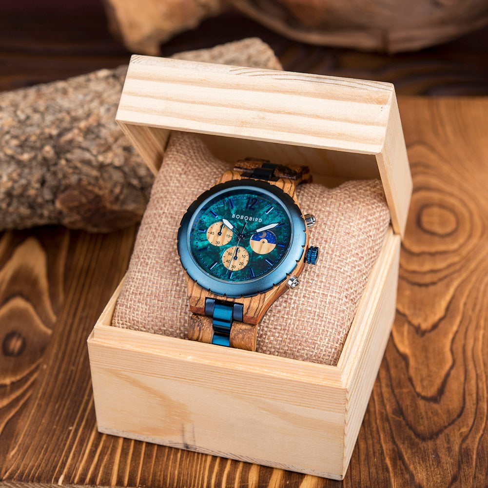 Bobobird | Wooden Chronograph Watch