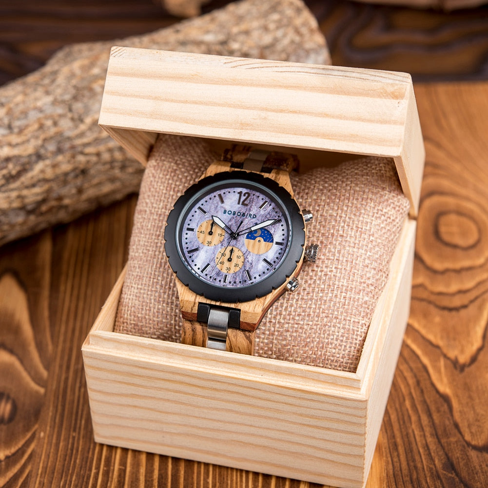 Bobobird | Wooden Chronograph Watch