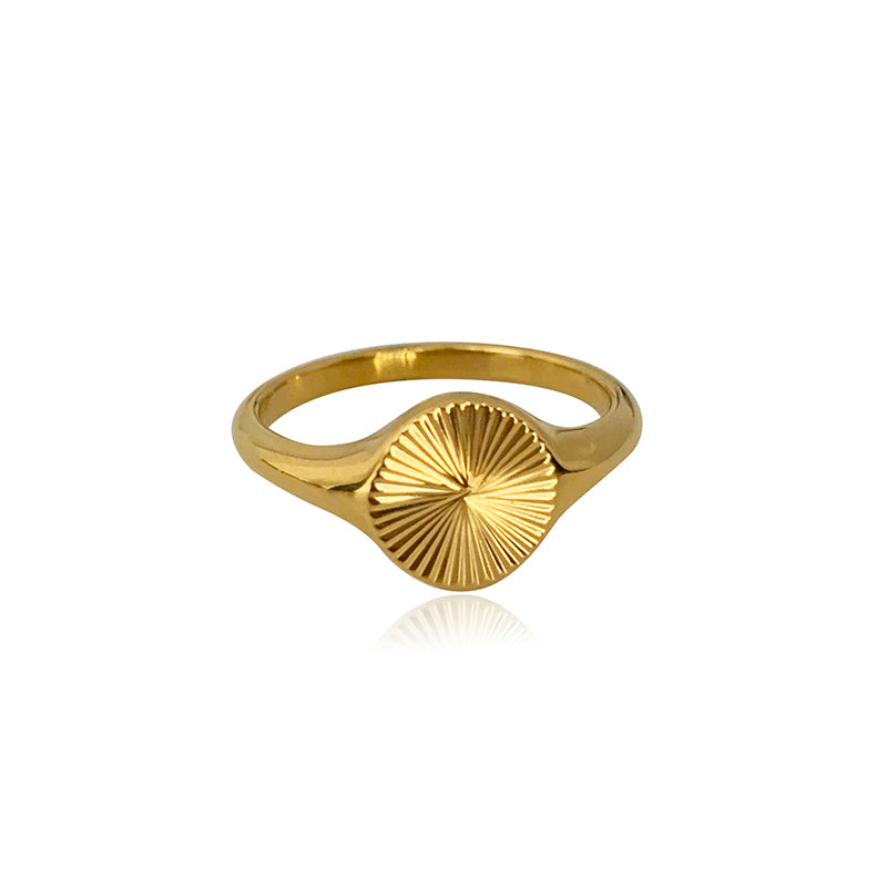 Minimalist Gold Circle Ring