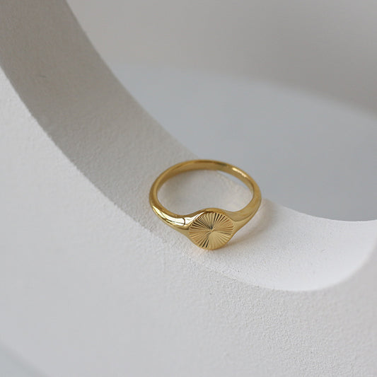 Minimalist Gold Circle Ring