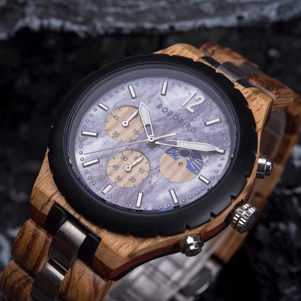 Bobobird | Wooden Chronograph Watch