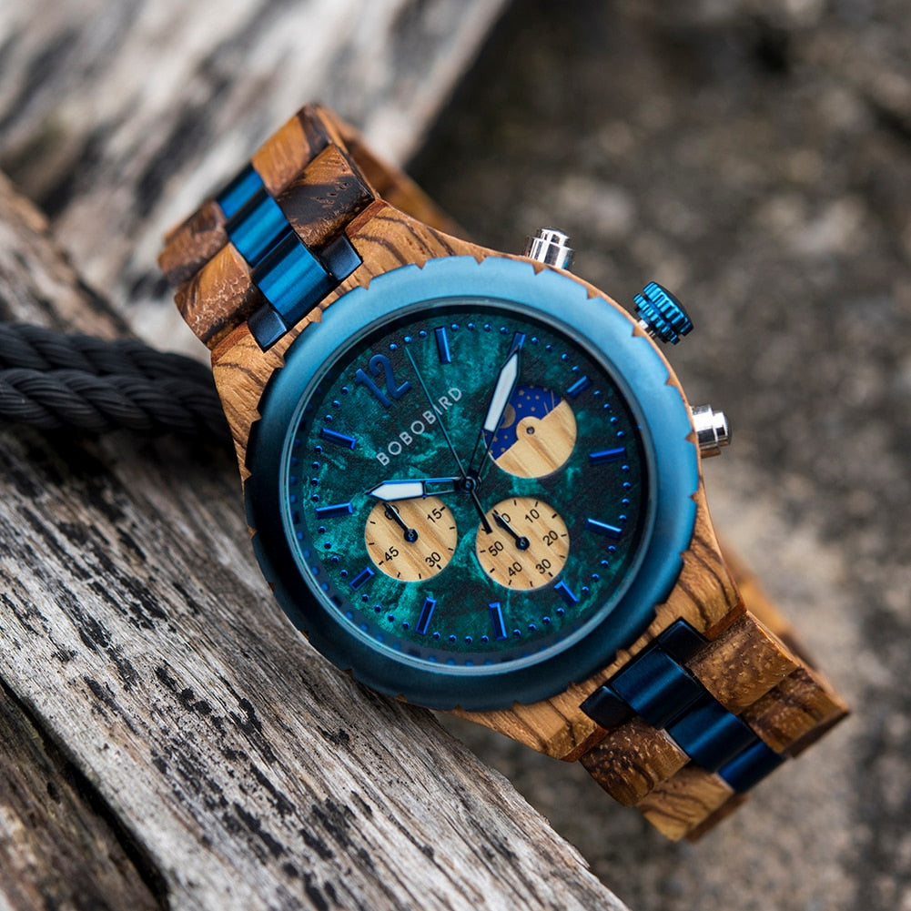 Bobobird | Wooden Chronograph Watch