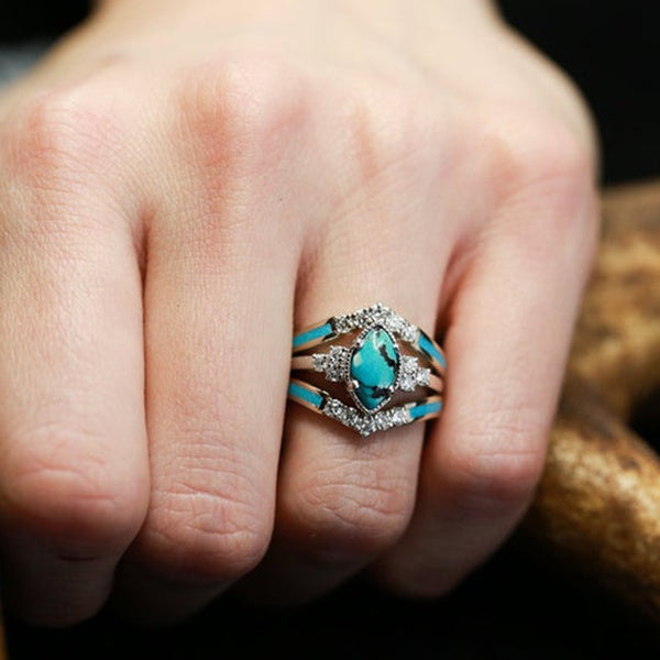 Dream Turquoise Ring Set