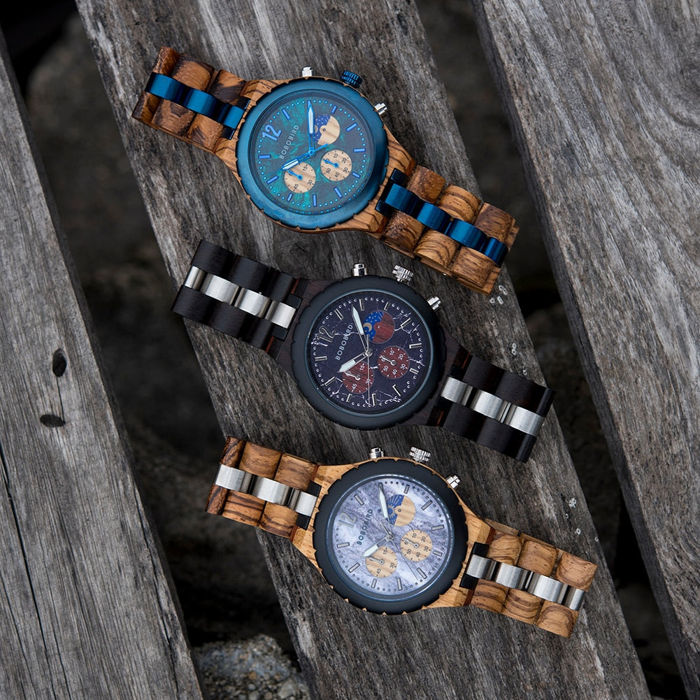 Bobobird | Wooden Chronograph Watch