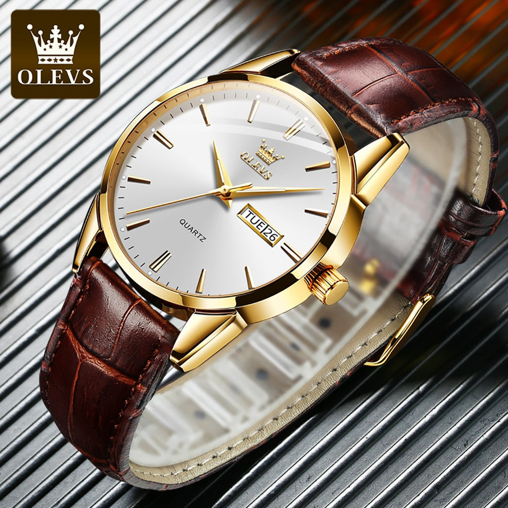 Olevs | Leather Watch