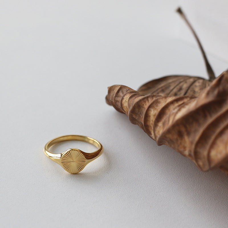 Minimalist Gold Circle Ring