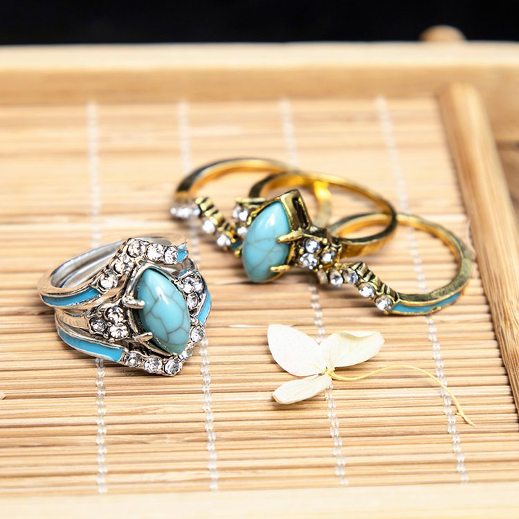 Dream Turquoise Ring Set