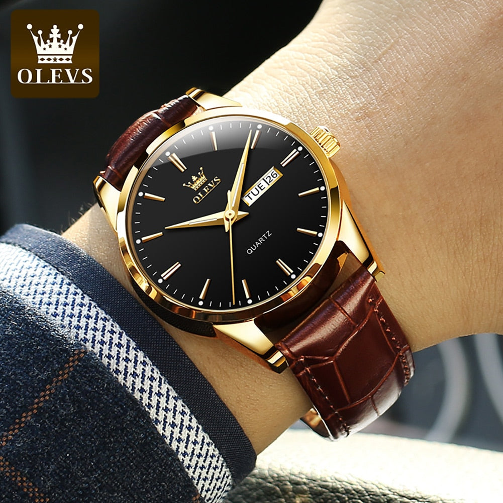 Olevs | Leather Watch