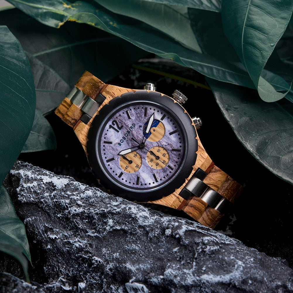 Bobobird | Wooden Chronograph Watch