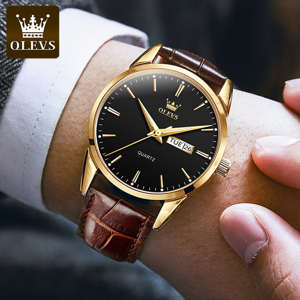 Olevs | Leather Watch