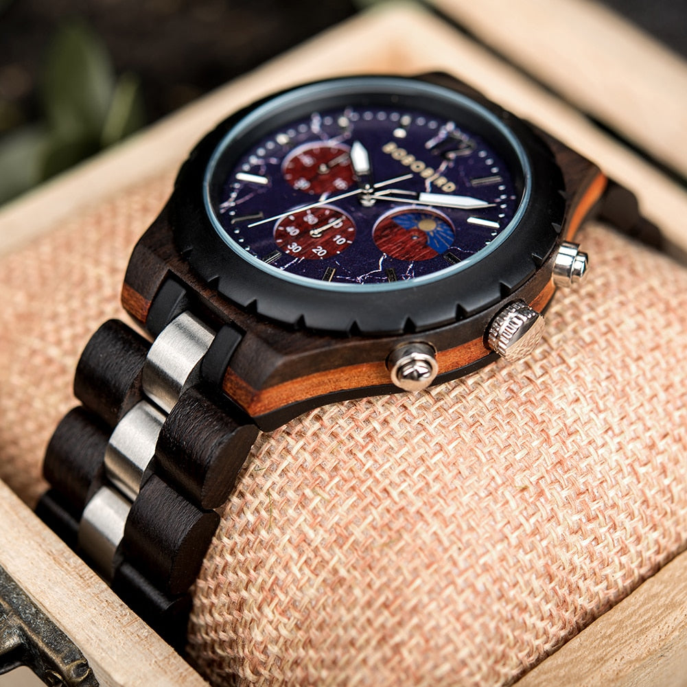 Bobobird | Wooden Chronograph Watch