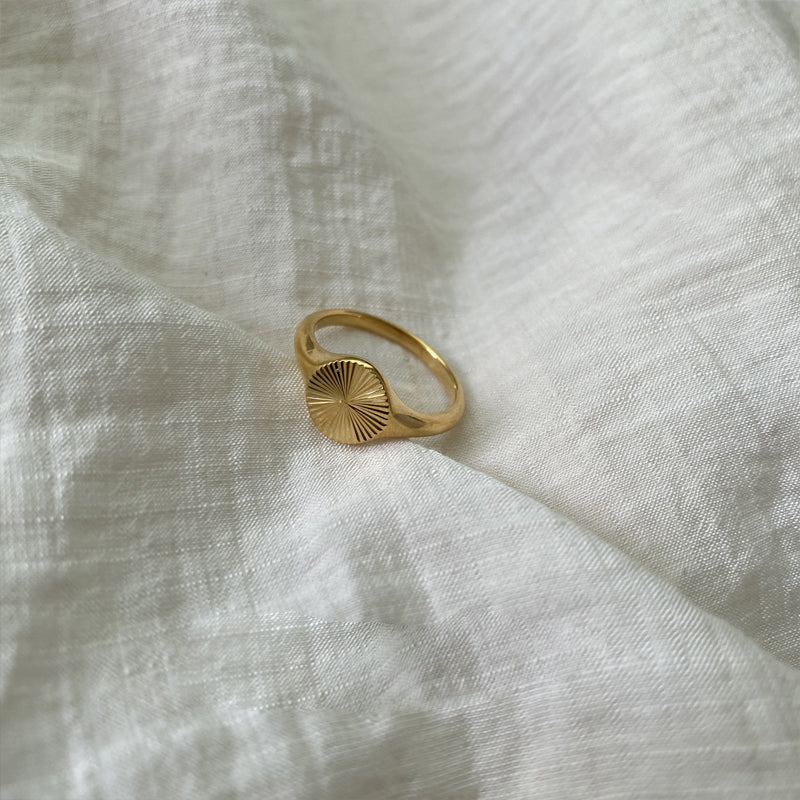 Minimalist Gold Circle Ring