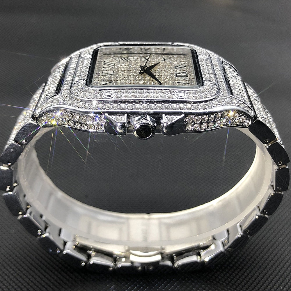 Miss Fox | Square Full Crystal Watch