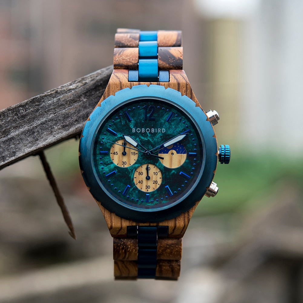 Bobobird | Wooden Chronograph Watch