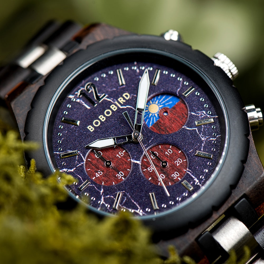 Bobobird | Wooden Chronograph Watch