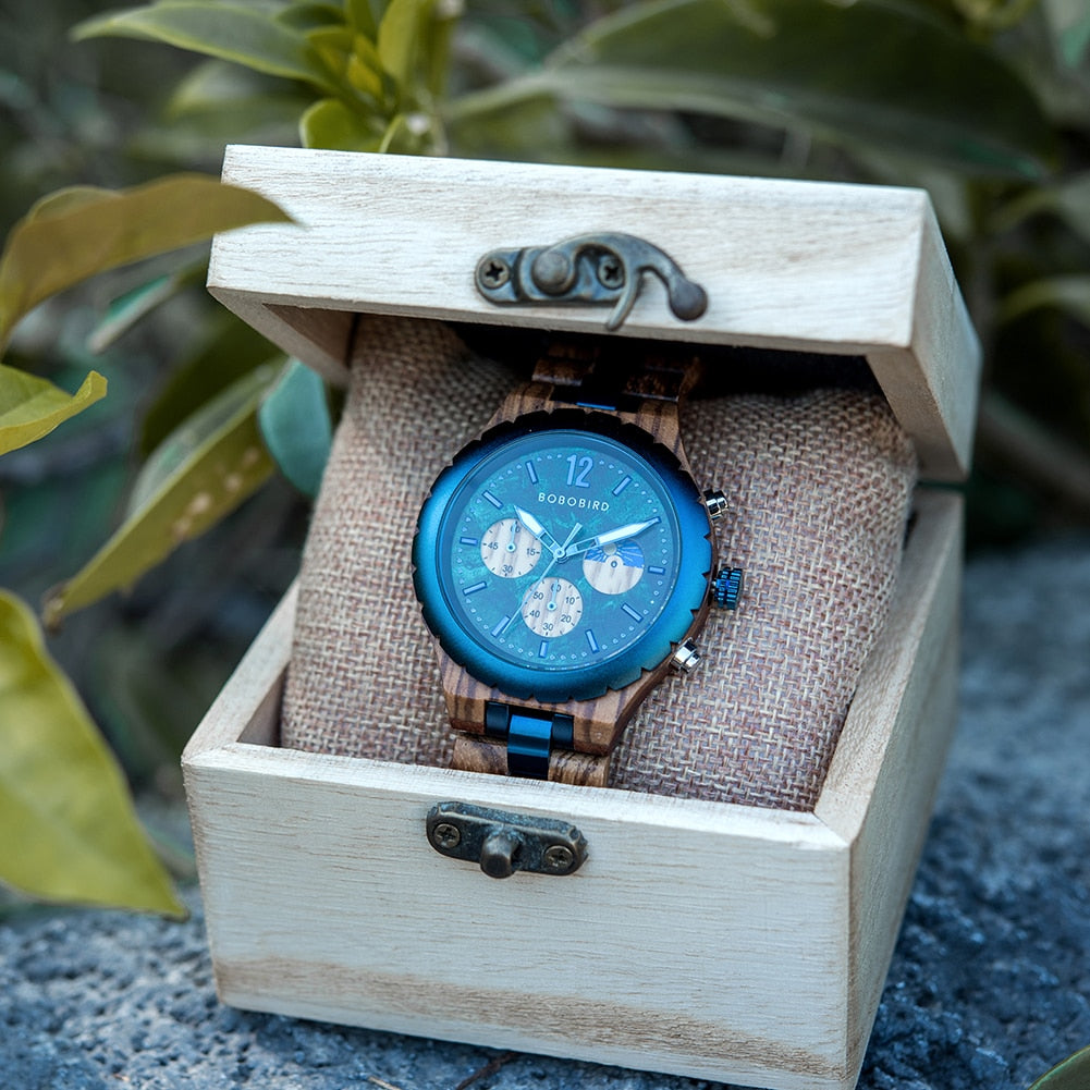 Bobobird | Wooden Chronograph Watch