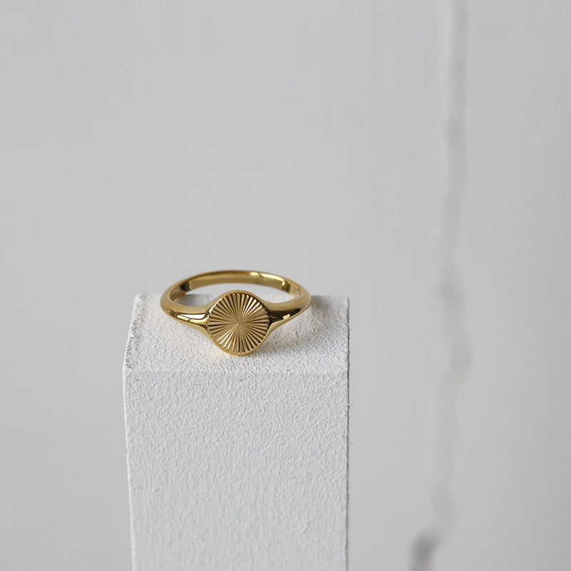 Minimalist Gold Circle Ring